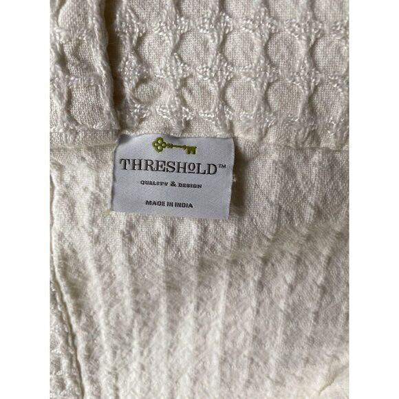 Threshold Cafe Light Filtering Window Curtain Set 42Wx34L - Picture 2 of 5